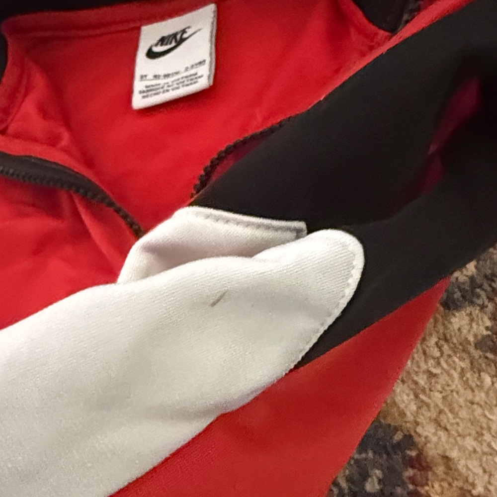 Nike Red and Black Zip-Up Jacket - Picture 5 of 5